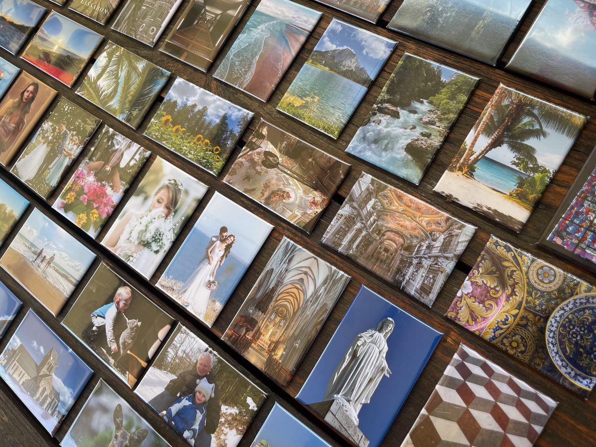 Personalisierte Fotomagnete – 8er-Set (Handgemacht)