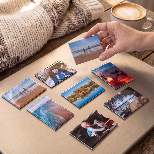 Personalisierte Fotomagnete – 8er-Set (Handgemacht)